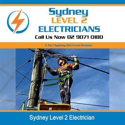 Electrician in safety gear working on power lines in Sydney
