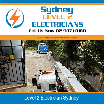Utility trucks with boom lifts for electrical work in Sydney